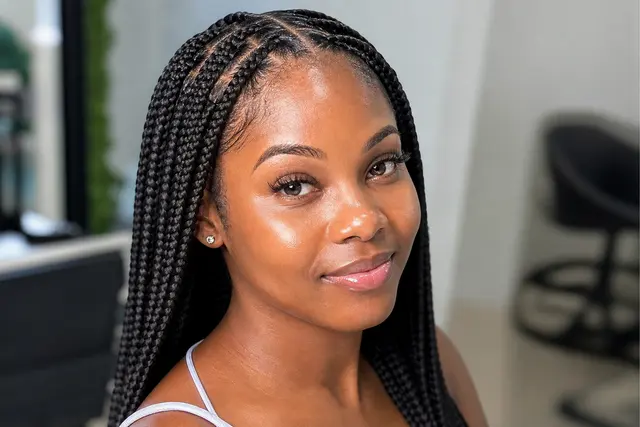 Feed-in cornrows